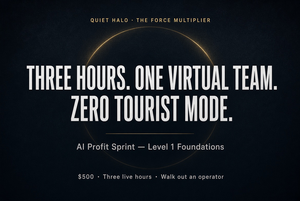 AI Profit Sprint — Level 1 Foundations course banner